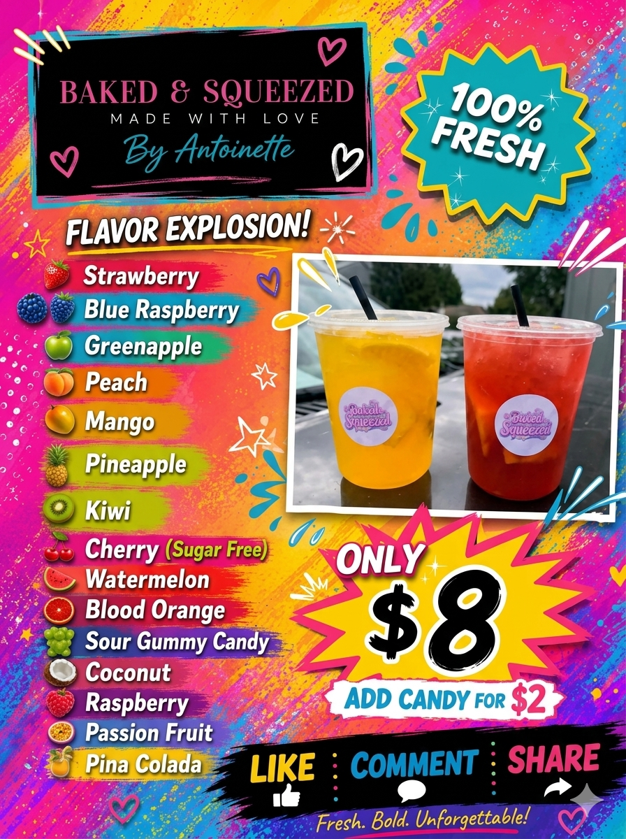 Fresh lemonade from Baked & Squeezed